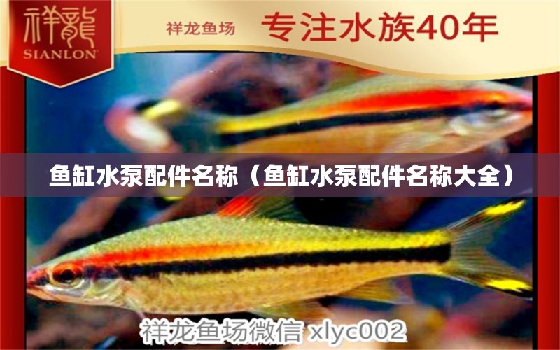 魚缸水泵配件名稱（魚缸水泵配件名稱大全） 魚缸水泵