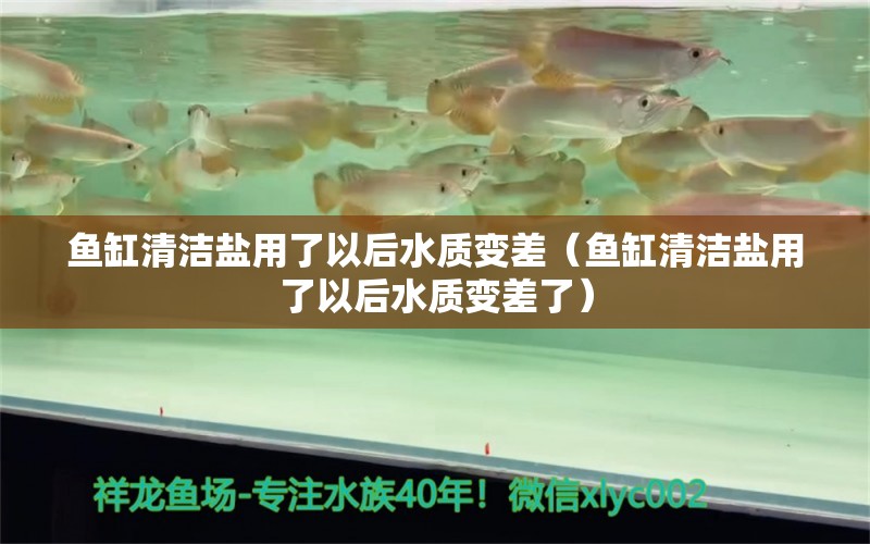 魚缸清潔鹽用了以后水質(zhì)變差（魚缸清潔鹽用了以后水質(zhì)變差了）