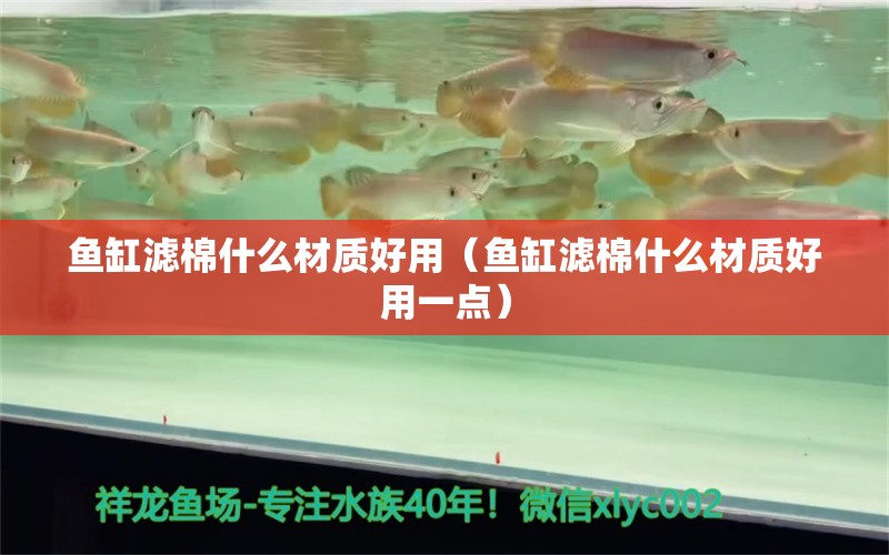 魚缸濾棉什么材質(zhì)好用（魚缸濾棉什么材質(zhì)好用一點(diǎn)） 觀賞魚進(jìn)出口