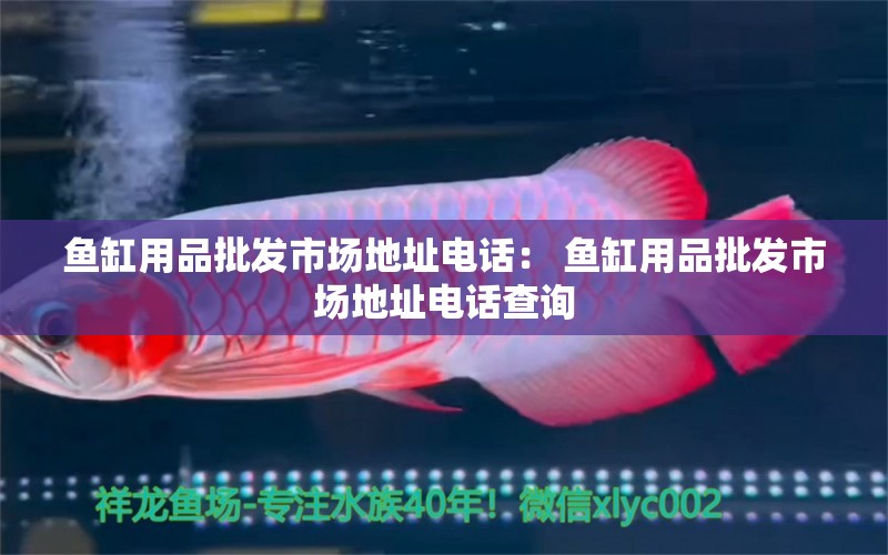 魚缸用品批發(fā)市場地址電話： 魚缸用品批發(fā)市場地址電話查詢 狗狗（犬）