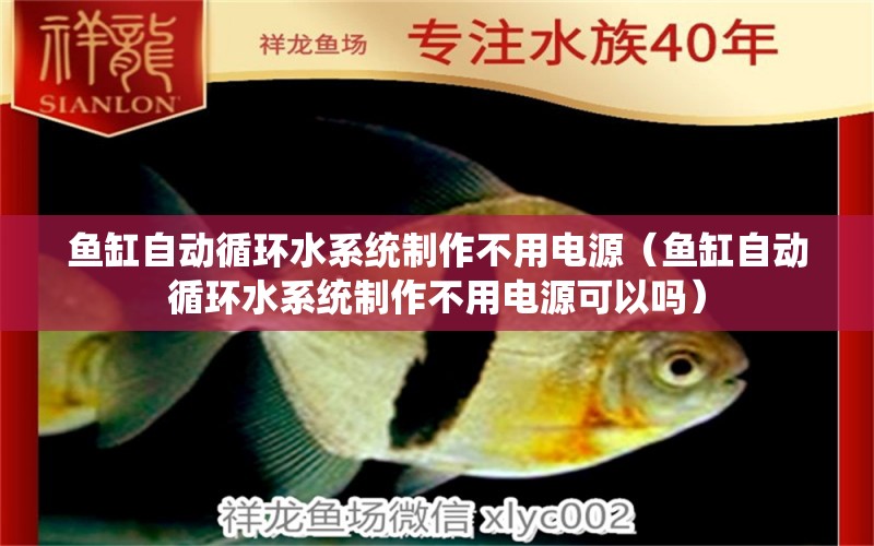 魚(yú)缸自動(dòng)循環(huán)水系統(tǒng)制作不用電源（魚(yú)缸自動(dòng)循環(huán)水系統(tǒng)制作不用電源可以嗎）