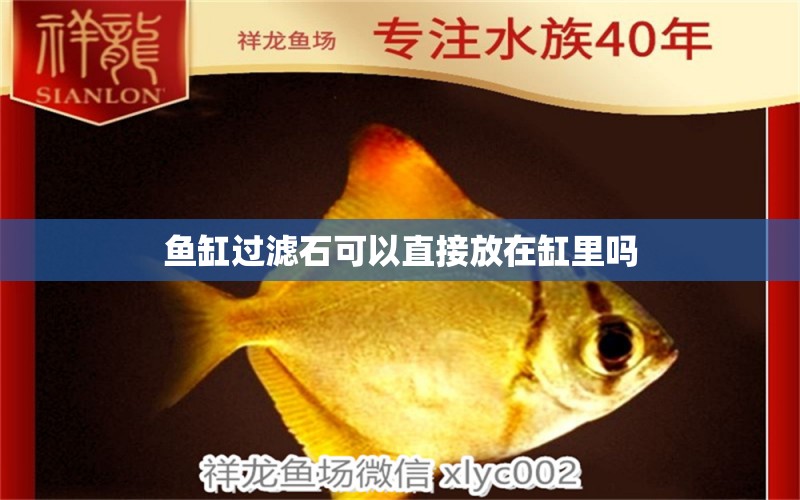 魚(yú)缸過(guò)濾石可以直接放在缸里嗎