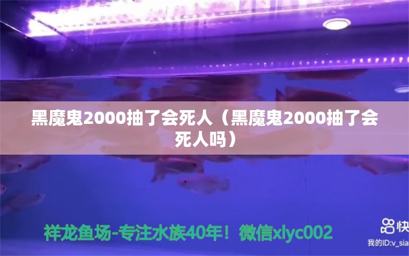 黑魔鬼2000抽了會死人（黑魔鬼2000抽了會死人嗎）