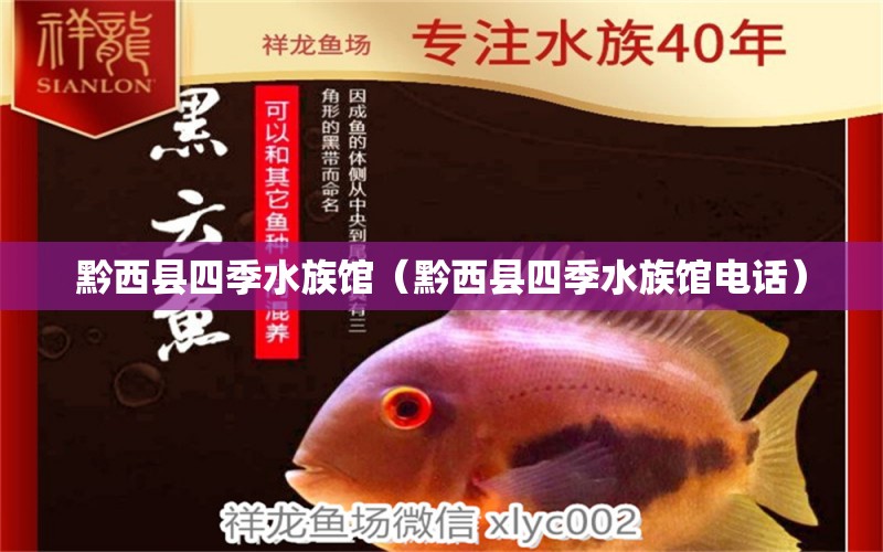 黔西縣四季水族館（黔西縣四季水族館電話） 全國水族館企業(yè)名錄