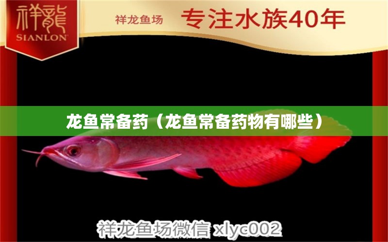 龍魚常備藥（龍魚常備藥物有哪些） 廣州龍魚批發(fā)市場(chǎng)