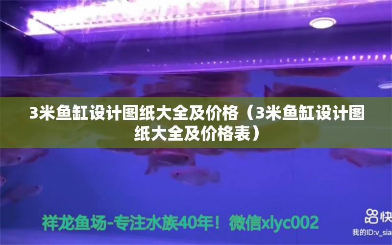 3米魚缸設計圖紙大全及價格（3米魚缸設計圖紙大全及價格表） 其他品牌魚缸