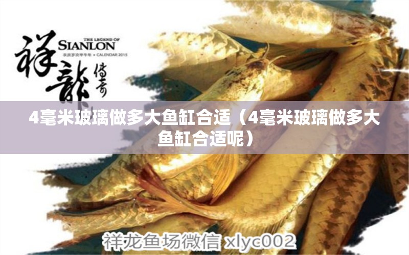 4毫米玻璃做多大魚(yú)缸合適（4毫米玻璃做多大魚(yú)缸合適呢）