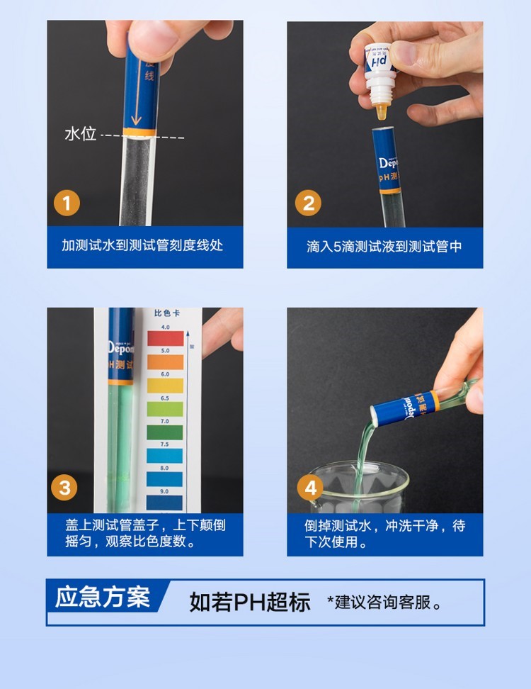 大禹德邦亞硝酸鹽測試劑PHNO2NH3淡海水質(zhì)氨氮阿摩尼亞余氯檢測 黃金眼鏡蛇雷龍魚 第28張