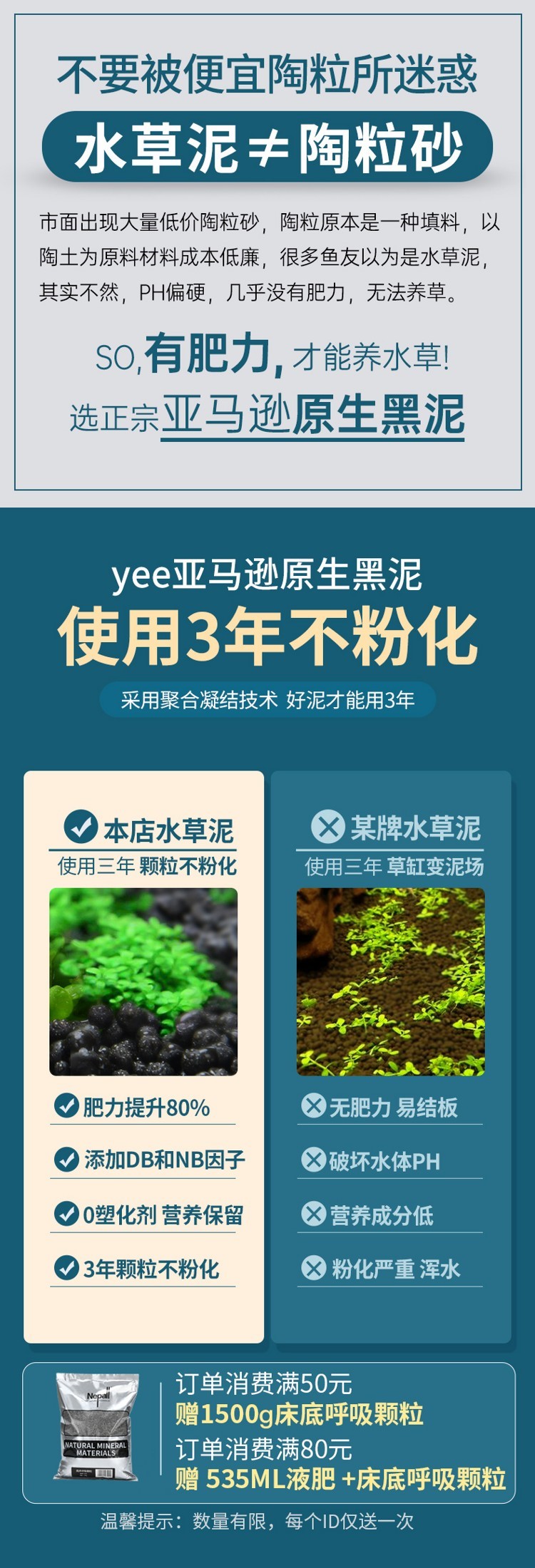 水草泥魚缸造景底砂沙免洗不渾水草缸陶粒亞馬遜基肥營養(yǎng)土泥套餐 水草 第33張