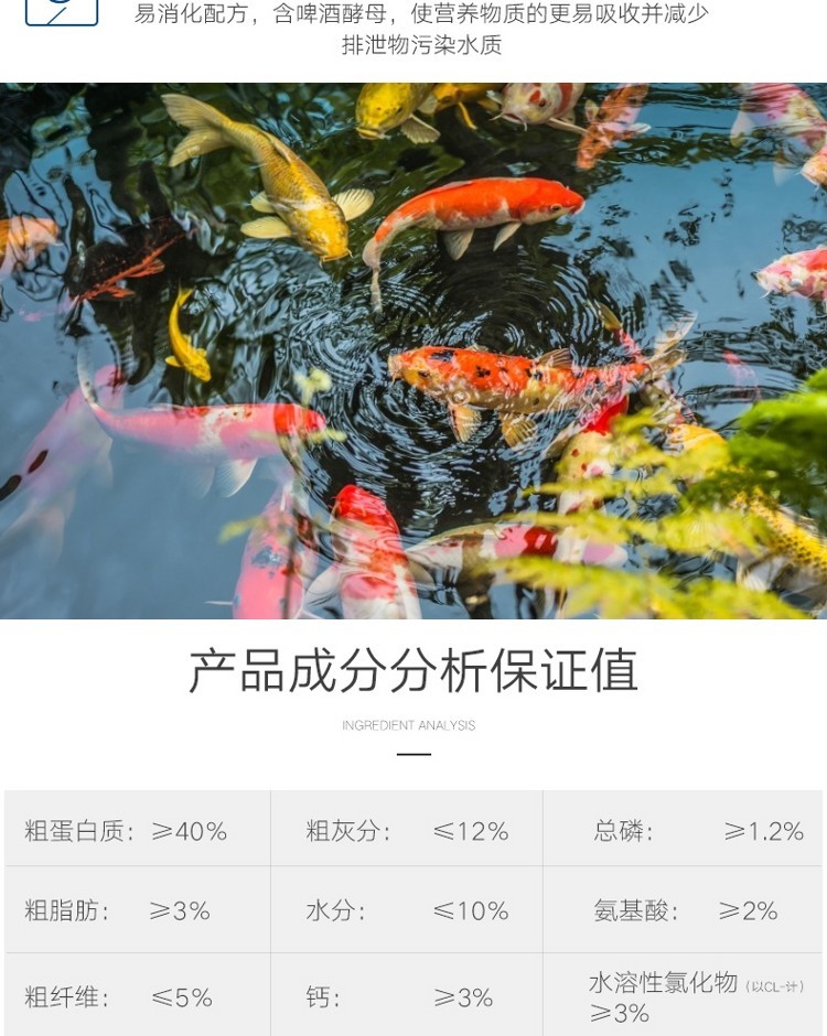 大禹德邦臺(tái)灣蝴蝶鯉專用飼料增白增體白金龍鳳錦鯉魚糧魚食不渾水 蝴蝶鯉 第20張