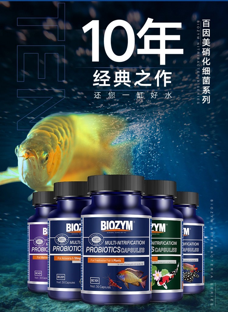 百因美硝化細(xì)菌魚缸用凈水劑水族消化細(xì)菌膠囊活菌干粉水質(zhì)穩(wěn)定劑 硝化細(xì)菌 第53張