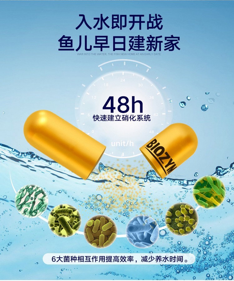 百因美硝化細(xì)菌魚缸用凈水劑水族消化細(xì)菌膠囊活菌干粉水質(zhì)穩(wěn)定劑 硝化細(xì)菌 第60張