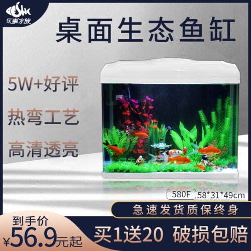 SEASTAR海星生態(tài)小魚缸客廳小型魚缸水族箱創(chuàng)意魚缸迷你玻璃桌面家用金魚缸懶人造景LED燈 魚缸/水族箱 第26張