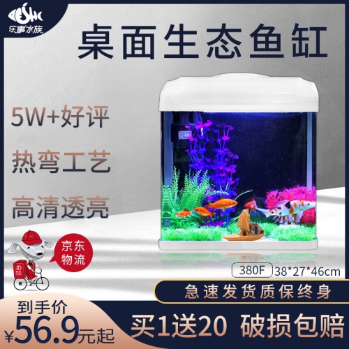 SEASTAR海星生態(tài)小魚缸客廳小型魚缸水族箱創(chuàng)意魚缸迷你玻璃桌面家用金魚缸懶人造景LED燈 魚缸/水族箱 第20張