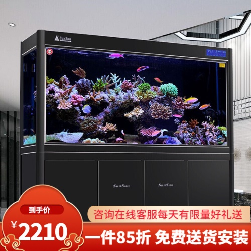 （免費入戶安裝破損包賠）全新升級森森超白魚缸大型魚缸水族箱中型生態(tài)魚缸底濾金魚缸 魚缸/水族箱 第7張