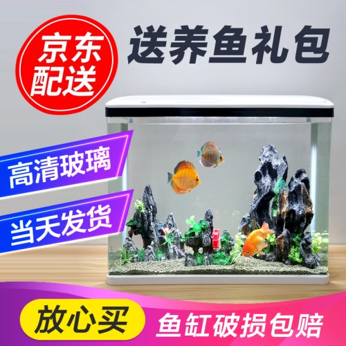 sobo松寶魚缸水族箱免換水小型迷你生態(tài)桌面金魚缸魚缸造景浮法玻璃魚缸帶燈過濾器三合一水泵 魚缸/水族箱 第28張