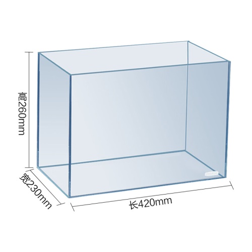 森森（SUNSUN）超白桌面小魚(yú)缸生態(tài)玻璃缸水草缸客廳造景金魚(yú)缸長(zhǎng)方形HWK:420P裸缸（420230260mm）