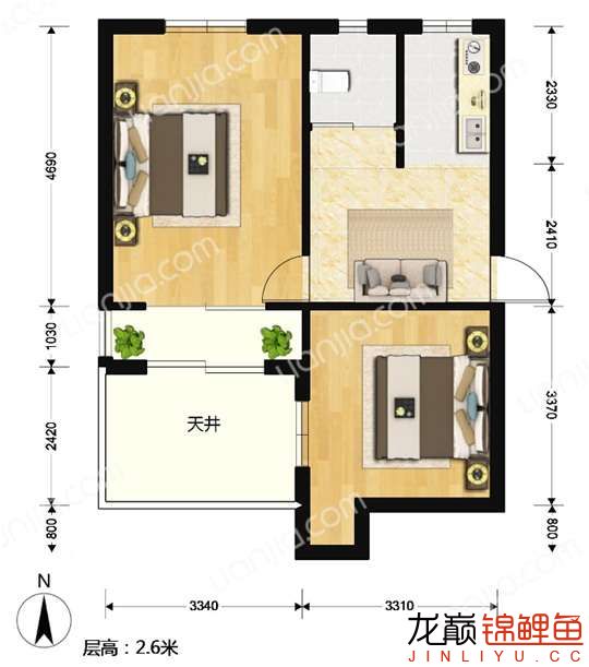 在上海底樓大概8平米的天井我想建個(gè)23噸的小池求設(shè)計(jì) 蘇虎苗（蘇門(mén)答臘虎魚(yú)苗） 第1張