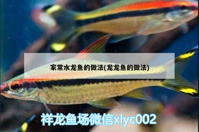 家常水龍魚的做法(龍龍魚的做法) 飛鳳魚苗