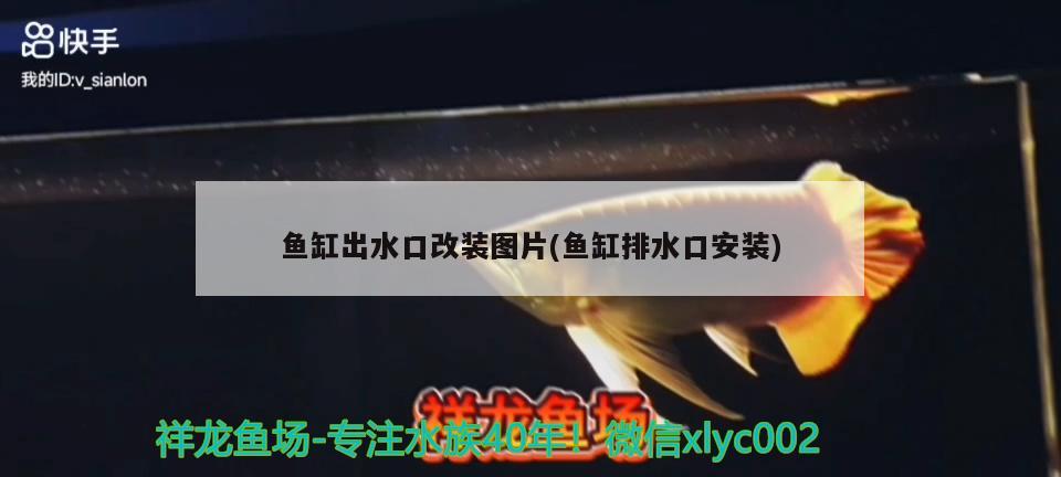 魚缸出水口改裝圖片(魚缸排水口安裝) 慈雕魚