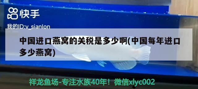 中國進口燕窩的關稅是多少啊(中國每年進口多少燕窩) 馬來西亞燕窩