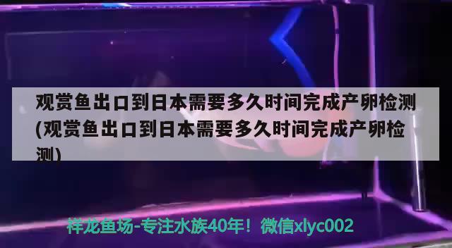 觀賞魚出口到日本需要多久時(shí)間完成產(chǎn)卵檢測(cè)(觀賞魚出口到日本需要多久時(shí)間完成產(chǎn)卵檢測(cè)) 觀賞魚進(jìn)出口