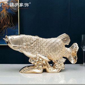 金龍魚工藝品擺件放在客廳什么位置