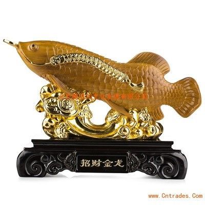 金龍魚雕刻件