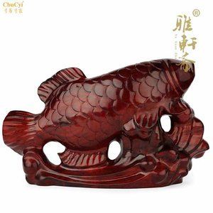 紅木金龍魚擺件大號(hào)的：紅木金龍魚擺件大號(hào) 龍魚百科 第3張