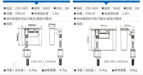 森森801尺寸：森森801過濾器尺寸是針對不同大小的魚缸設(shè)計(jì)的 森森魚缸