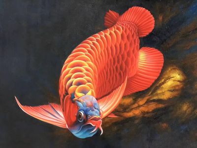 客廳掛紅龍魚(yú)畫(huà)好嗎：客廳掛紅龍魚(yú)畫(huà)寓意吉祥富有活力和繁榮 龍魚(yú)百科 第3張