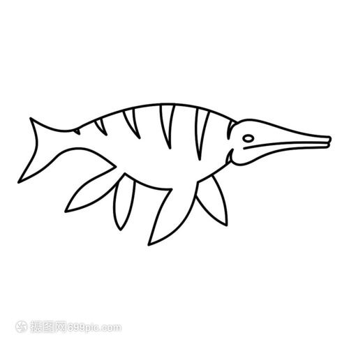 龍魚簡(jiǎn)筆畫步驟圖：龍魚簡(jiǎn)筆畫基本步驟 龍魚百科 第1張