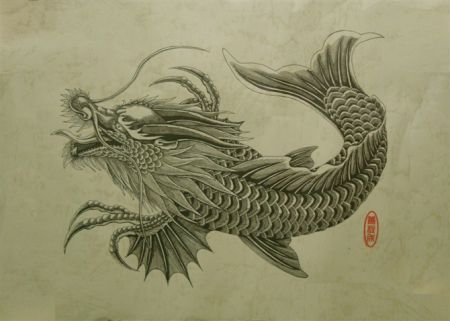 紋身龍頭魚有什么講究嗎：紋身龍頭魚有什么講究， 龍魚百科 第1張