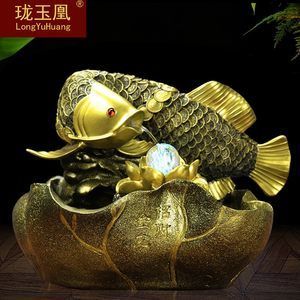 金龍魚擺件在家里魚嘴朝向：金龍魚擺件在家里正確的朝向和位置對于風水擺件的吉祥寓意 龍魚百科 第1張