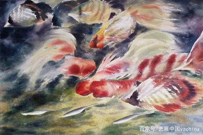 國畫魚缸的寓意是什么？：國畫魚缸寓意著吉祥如意、吉祥如意、吉祥如意、吉祥如意 魚缸百科 第1張