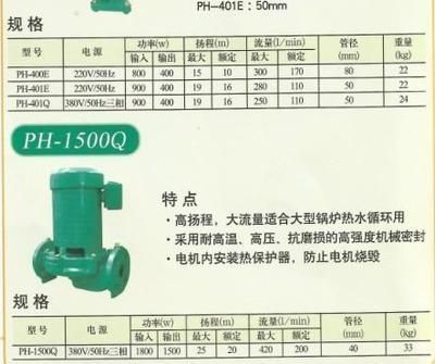 德國威樂水泵型號參數(shù)（德國威樂(wilo)水泵型號及其參數(shù)） 祥龍水族濾材/器材 第3張