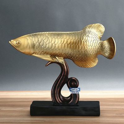 金龍魚擺件魚頭朝向：招財(cái)金龍魚擺件擺放位置 龍魚百科 第4張