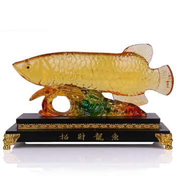 金龍魚擺件風(fēng)水作用：家中擺放金龍魚擺件有什么好處？ 龍魚百科 第7張