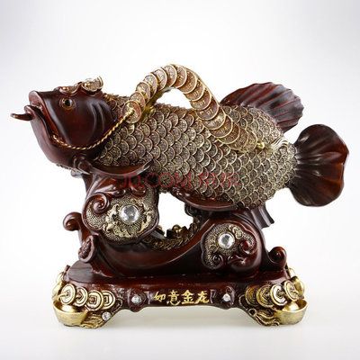 金龍魚擺件風(fēng)水作用：家中擺放金龍魚擺件有什么好處？ 龍魚百科 第6張