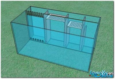 魚缸的設計圖（帶沉淀池的魚缸設計圖）