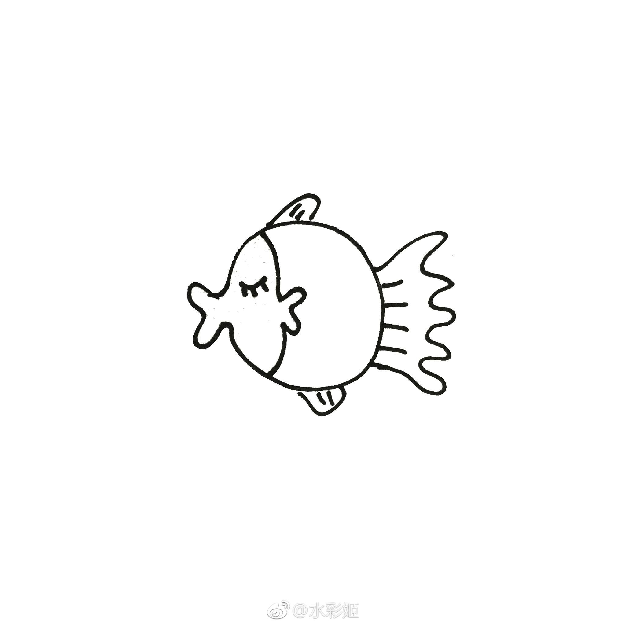 魚缸圖片簡筆畫可愛（可愛的魚缸簡筆畫） 魚缸百科 第5張