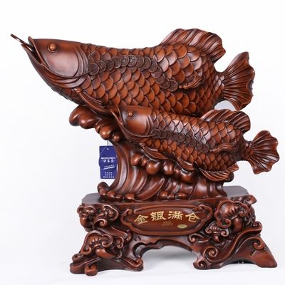 老鳳祥金龍魚擺件，老鳳祥金龍魚擺件不僅是一件精美的藝術(shù)品，還是藝術(shù)品 龍魚百科 第4張