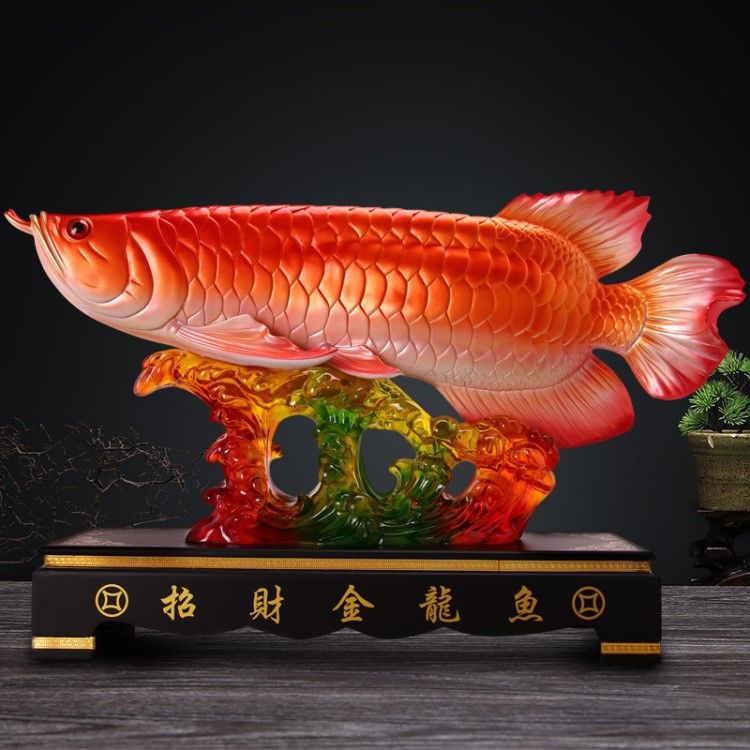 金龍魚藝術(shù)作品的風(fēng)水寓意：金龍魚在不同場(chǎng)景下的風(fēng)水寓意豐富且深植于中國(guó)傳統(tǒng)文化之中 金龍魚百科 第5張