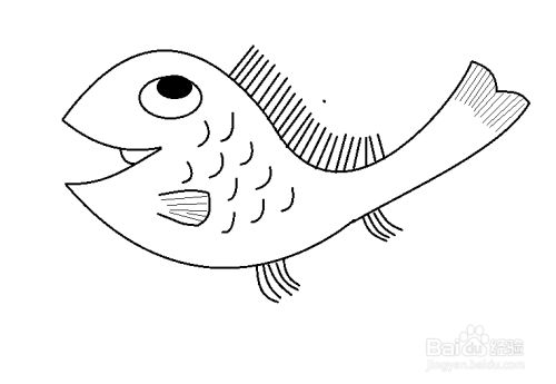 龍魚怎么畫簡(jiǎn)筆畫：如何給龍魚簡(jiǎn)筆畫上色 龍魚百科 第5張