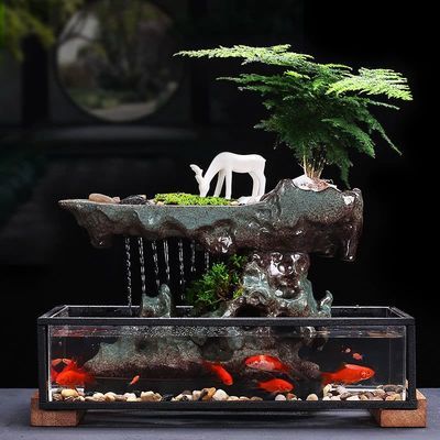 龍魚魚缸造景效果圖：龍魚魚缸造景效果圖是一種展示龍魚生活環(huán)境的視覺(jué)呈現(xiàn) 龍魚百科 第1張