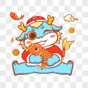 龍魚照片卡通：卡通龍魚圖片 龍魚百科 第3張