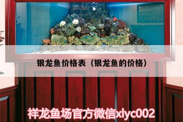 銀龍魚價格表（銀龍魚的價格） 銀龍魚百科