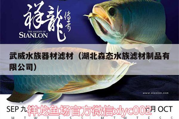 武威水族器材濾材（湖北森態(tài)水族濾材制品有限公司）