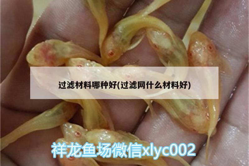 過濾材料哪種好(過濾網(wǎng)什么材料好) 銀龍魚苗