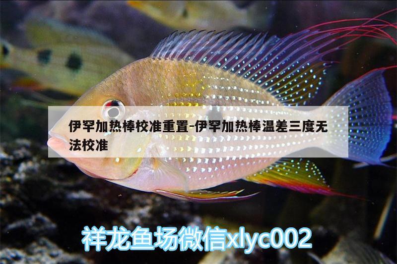 伊罕加熱棒校準(zhǔn)重置:伊罕加熱棒溫差三度無(wú)法校準(zhǔn)